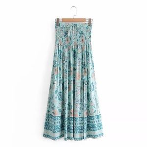 Bohemian floral skirt